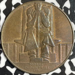 1924 Great Britain British Exhibition Nobel Industries Medal Lot#M9258 36mm