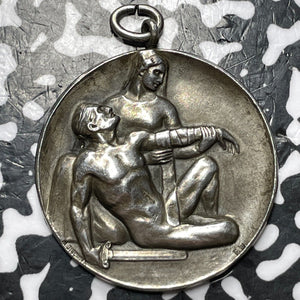 1916 Germany Frankfurt WWI Sisters Faithful Service Medal Lot#JM6784 Silver!