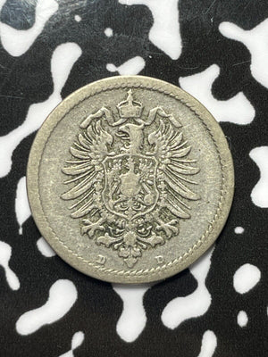 1875-D Germany 5 Pfennig Lot#M4364
