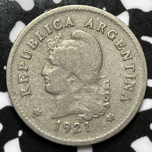 1921 Argentina 10 Centavos Lot#M4786