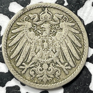 1900-A Germany 5 Pfennig (16 Available) (1 Coin Only)