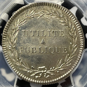 AN VI (1798) France Marne Agricultural Society Medal PCGS SP64 Lot#G5205 Silver!