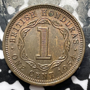 1954 British Honduras 1 Cent Lot#D3789 High Grade! Beautiful!
