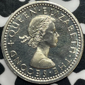 1965 New Zealand 3 Pence Threepence Lot#M7238 Proof!