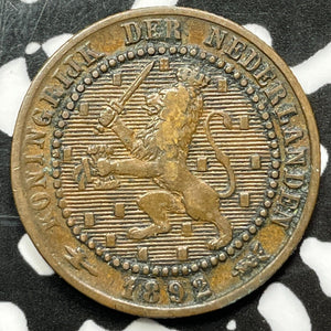 1892 Netherlands 1 Cent Lot#M7969
