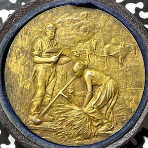 Undated France Agricultural Award Medal Lot#OV742 50mm. W/ Original Box
