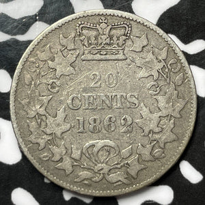 1862 New Brunswick 20 Cents Lot#JM6059 Silver!