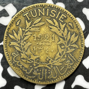 1921 Tunisia 1 Franc (5 Available) (1 Coin Only)