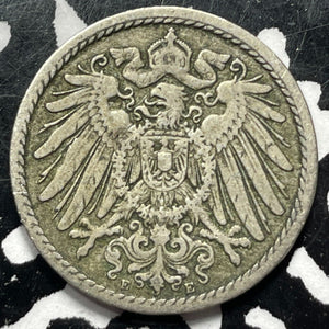 1892-E Germany 5 Pfennig Lot#V9990 Key Date!
