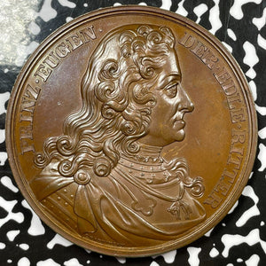 1865 Austria Prince Eugene Bronze Medal Lot#OV681 60mm. Hauser-2236