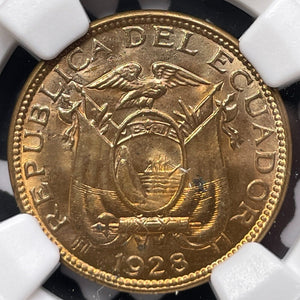 1928 Ecuador 1 Centavo NGC MS63RD Lot#G5393 Choice UNC!