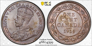 1914 Canada Large Cent PCGS MS64BN Lot#G4994 Choice UNC!
