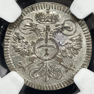 1767-R Germany Regensburg 1 Kreuzer NGC MS62 Lot#G6631 Silver! Nice UNC!