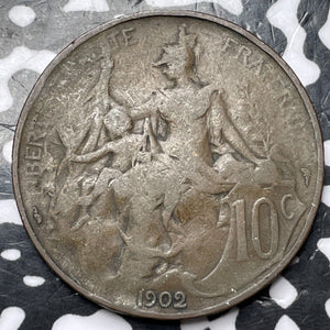 1902 France 10 Centimes Lot#D6201