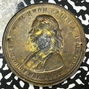 U/D U.S. Elias Howe Jr. New York Uniface Cliché Medal Lot#OV730 53mm