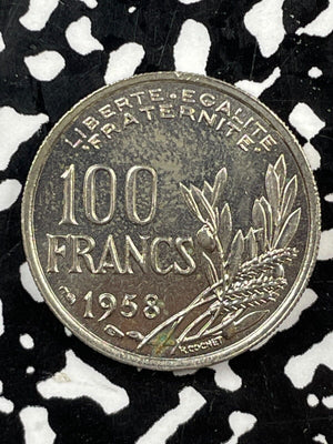 1958 (Wing) France 100 Francs Lot#M2793 High Grade! Beautiful!