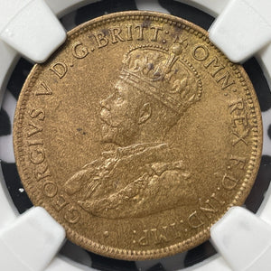 1914 Australia 1/2 Penny NGC AU58BN Lot#G5394