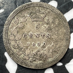 1870 Canada 5 Cents Lot#D5289 Silver!