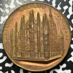 1886 Italy 500th Anniversary Of Milan Cathedral Medal Lot#OV1034 Cleaned, 48mm