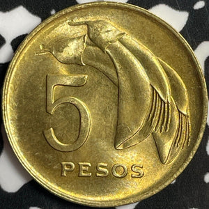 1968 Uruguay 5 Pesos Lot#D2878 High Grade! Beautiful!
