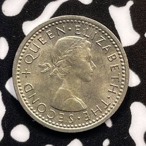 1964 New Zealand 3 Pence Threepence Lot#M3631 High Grade! Beautiful!