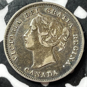 1896 Canada 5 Cents Lot#D3900 Silver! Nice!