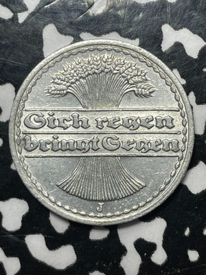 1920-J Germany 50 Pfennig Lot#V9894 High Grade! Beautiful!