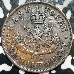 1857 Upper Canada 1/2 Penny Token Lot#M7319
