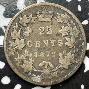 1872-H Canada 25 Cents Lot#D4595 Silver!