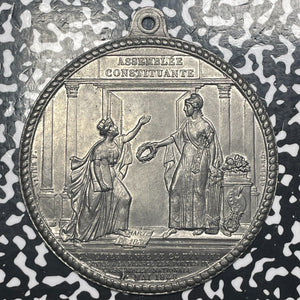 1848 France Constituent Assembly Uniface Medal By Vivier & Guerand Lot#OV1015