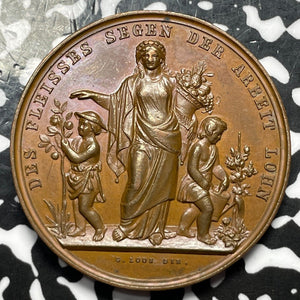 (1840-61) Germany Brandenburg-Prussia Horticultural Award Medal Lot#JM6316 35mm