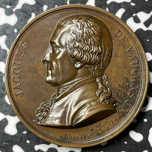 1820 France Jacques De Vaucanson Medal Lot#JM6164 41mm