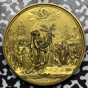 (1840) France Napoleon's Remains To Les Invalides Gilt Copper Medal Lot#OV1052