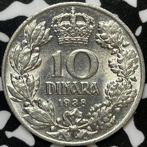 1938 Yugoslavia 10 Dinara Lot#M6989 High Grade! Beautiful!