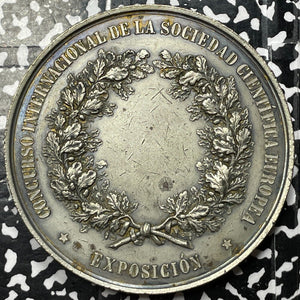 1890 Spain Madrid International European Scientific Society Medal Lot#OV658 70mm