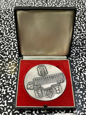 U/D Poland Danzig Container Ship Medal Lot#B1436 70mm. Original Box