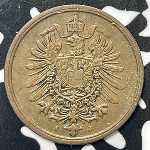 1875-J Germany 2 Pfennig Lot#M5081