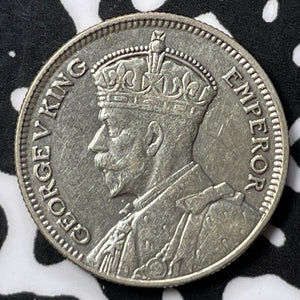 1934 New Zealand 6 Pence Sixpence Lot#D1784 Silver! Nice!