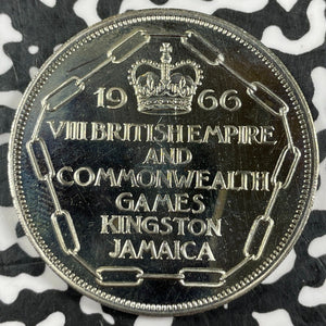 1966 Jamaica 5 Shillings Lot#B1553 Proof! British Commonwealth Games