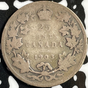 1903 Canada 25 Cents Lot#D4815 Silver!