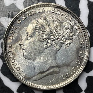 1886 Great Britain 1 Shilling Lot#JM6603 Silver! High Grade! Beautiful!
