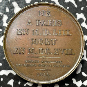 1817 France J. Auguste De Thou Medal By Gayrard Lot#JM6148 41mm