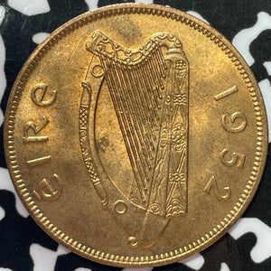 1952 Ireland 1 Penny Lot#M6556 High Grade! Beautiful!