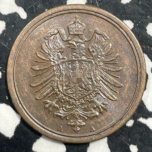 1876-A Germany 1 Pfennig Lot#M0036 High Grade! Beautiful!
