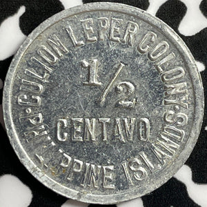 1913 U.S. Philippines Leper Colony 1/2 Centavo Half Centavo Lot#M8934 Nice!
