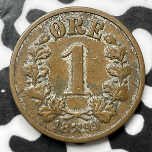 1899 Norway 1 Ore Lot#D1352