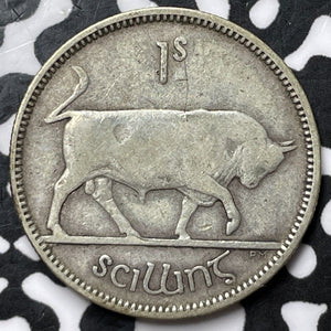 1935 Ireland 1 Shilling Lot#D5213 Silver!