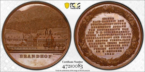 1844 Austria Brandhof Estate Medal PCGS SP65 Lot#GV5661 Wurzbach-4012. Gem BU!