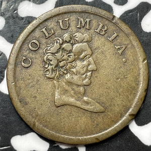 (1820-1830) Great Britain Columbia Farthing Token Lot#D6301