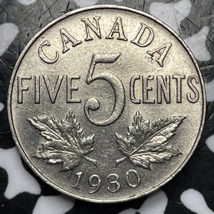 1930 Canada 5 Cents Lot#D4606 Nice!